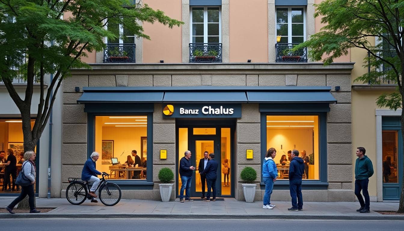 Illustration: Comment la banque Chalus s’est installée à Chamalieres et s’est ancrée dans la région